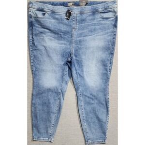 Torrid Lean Jean High Rise Pull On Super Skinny Leggings Light Wash 6S Plus Size